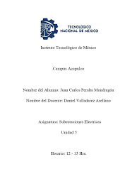 Subestaciones Electricas Unidad 5
