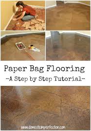 Easy Diy Brown Paper Floors Top Diy Ideas Paper Bag Flooring Paper Flooring Flooring
