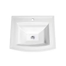 From pedestal sinks to undermount bathroom sinks, we offer the latest styles to transform any bathroom. Buy Mscbdp 2320 1w 23 In X 20 In White Rectangular Porcelain Drop In Top Mount Bathroom Sink Online In Indonesia B076hsktzc