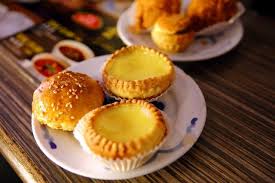 Egg Tarts And Baked Bbq Pork Bun At Penang Bakery Pastry Egg Tart Pork Buns