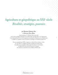 Pdf Agriculture Et Alimentation Des Champs Geopolitiques De Confrontation Au 21 Eme Siecle