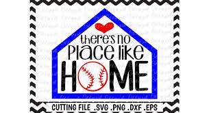 Baseball Svg There S No Place Like Home Cutting Files Svg Png Eps Dxf Cut Files For Cameo Cricut More Scalable Vector Graphics Design Free Download Svg Cut Files Images