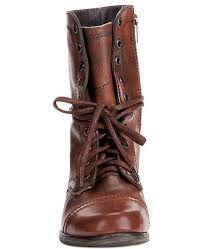 Womens Troopa Combat Leather Boots