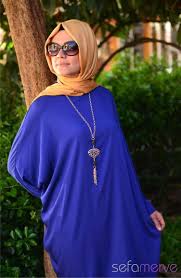 Mas Tesettur Tunik 1371 02 Saks Guzel Turban Tunik Kadin