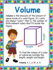 Teaching Volume Volume Worksheets Volume Math Teaching Volume