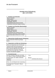 Dies ist nur in mein elster möglich (vorherige registrierung erforderlich). Anzeige Einer Schenkung Gem 30 Erbstg Finanzamter In Bayern