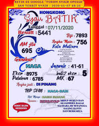 1 New Message Kode Syair Hongkong 7 November 2020 Forum Syair Togel Hongkong Singapura Sydney