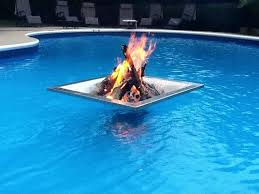 Pyre Floating Fire Pit For Swimming Pools Ponds Lakes Bbq And Camping Cool Pools In Ground Pools Backyard Pool