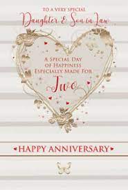 Having you by my side makes me the happiest, most grateful and luckiest person in the world. Daughter Son In Law Wedding Anniversary Card Ebay