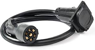 Some of the most common questions we get asked as auto confused about what trailer plugs you need? Amazon Com Mictuning 7 Way Trailer Plug Socket Extension Cable 7 Blade Trailer Wiring Connector Cord Wire 3ft 10 14 Awg Automotive