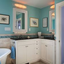 Corner bathroom vanities tuck snugly into a corner and out of the way. Corner Double Vanity Houzz
