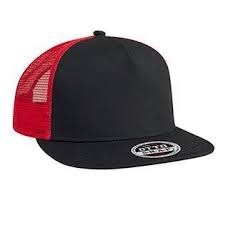 Wholesale Blank And Custom Logo Superior Cotton Twill Round Flat Visor Otto Snap Five Panel Pro Style Mesh Back Trucker Snapback Ha Hats Trucker Hat Headwear