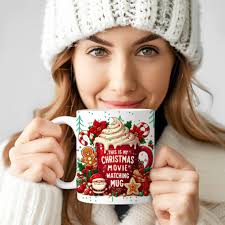Christmas Movie Watching Mug Svg