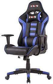 xpelkys office chair gaming chair video game chair computer game chair racing style high back pu headrest lumbar support ergonomic office