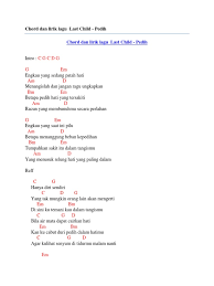 G em engkau yang saat ini pilu am d Chord Dan Lirik Lagu Last Child Pedih Pdf