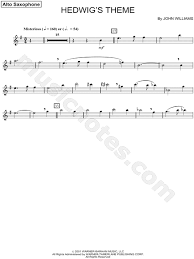 Hedwig S Theme From Harry Potter And The Goblet Of Fire Sheet Music In E Minor Download Print Sheet Music Music Saxophone Music
