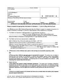 If you are considering a divorce in colorado, there are a few important considerations to keep. Jdf 1201 Fill Out And Sign Printable Pdf Template Signnow