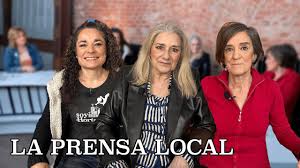 La prensa local con Maite Morales, África Martínez y María José Plaza