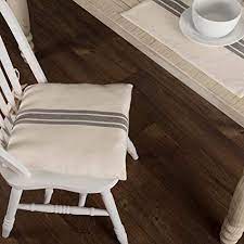 Amazon Com Piper Classics Market Place Gray Grain Sack Stripe Chair Pad 15 X 15 Farmhouse Dining Room Chair Cushions Striped Chair Farmhouse Seat Cushions