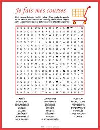 French Supermarket Word Search Puzzle French Supermarkets French Worksheets French Expressions