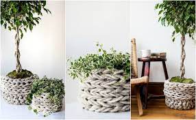 Check spelling or type a new query. You Need One Of These Chunky Knitted Plant Pot Baskets Right Now