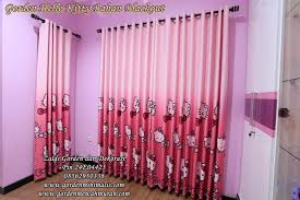 Gorden murah hello kitty smokering pink terbaru: Detail Gambar Gorden Hello Kitty Pink Bahan Blackout Terbaru Untuk Kamar A