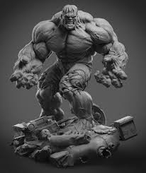 Artstation Green And Angry Who S That Gerard Kravchuk Hulk Art Marvel Statues Hulk Marvel