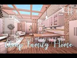 Bloxburg || living room & kitchen build (part 1 of 2 …. Bloxburg Cheap Family Home No Gamepasses 24k Modern Family House Unique House Design Tiny House Layout