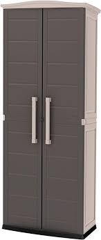 The suncast resin storage cabinet locker is an ideal addition to any room for an organized and neat look. Amazon Com Keter Boston Resin Tall Outdoor Storage Shed Cabinet For Patio Tool Or Garage Organ Outdoor Storage Cabinet Outdoor Storage Sheds Outdoor Storage