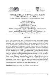 Dasar wawasan negara pengajian malaysia. Top Pdf Pengajian Islam Di Ipt Malaysia Dalam Menangani Islam Liberal 123dok Com