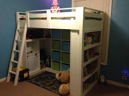 We also added 5 inches to the height so some day it could be converted into a full bunk bed. Loft Bed Ana White