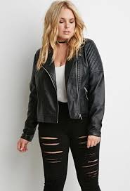 Quilted Faux Leather Moto Jacket Jacket Outfit Women Plus Size Leather Jacket Outfits With Leggings