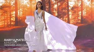 Miss universe philippines 2019 gazini ganados crowned mateo. Rabiya Mateo Miss Universe Philippines 2020 Swimsuit And Evening Gown Preliminary Competition Own That Crown