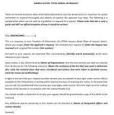 Sample appeal letter for a college rejection. 11 Sample Denial Letters Writing Letters Formats Examples