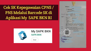 Check spelling or type a new query. Cara Cek Keaslian Sk Kepegawaian Cpns Pns Melalui Barcode Di Aplikasi My Sapk Bkn Ri Youtube