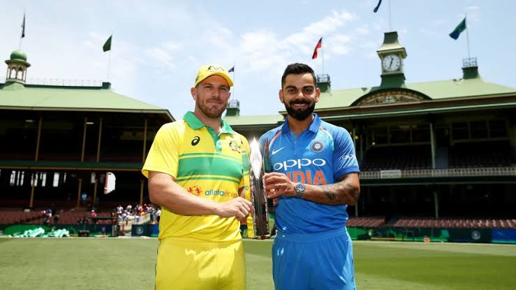 Image result for Finch-KOhli ODI toss"