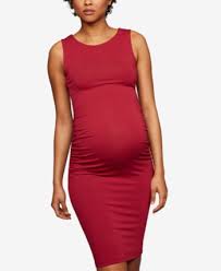 A Pea In The Pod Maternity Ruched Dress Red Xs Ruched Dress Dresses Ruching