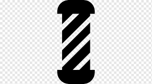 Barber pole with santa claus hat on a gray background. Barber S Pole Hairstyle Hairdresser Barbershop Angle Text Trademark Png Pngwing