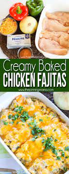Preheat oven to 400°f (200°c). Amazing Creamy Baked Chicken Fajitas The Pinning Mama