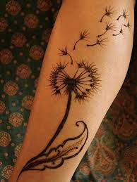 23 Unique Dandelion Tattoos With Vibrant And Meanings Tattooswin 23 Unique Dandelion Tattoos With V Henna Flower Designs Dandelion Tattoo Design Flower Henna