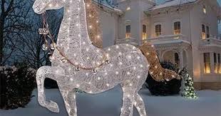 Christmas Lighted Horse Outdoor Decoration 240led Light 128079165 Outdoor Christmas Lights Outdoor Christmas Christmas Horses