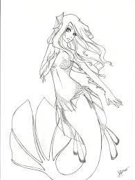 Mermaid By Saalenn On Deviantart Mermaid Coloring Mermaid Drawings Mermaid Coloring Pages