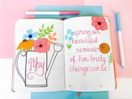 As the first month of the year begins, you may want to add to your bullet journal quotes about the new beginning. May Bullet Journal Setup Wildflower Theme Andrea Peacock
