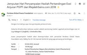 Jus mangga yang aku selalu promote dulu. Penyampaian Hadiah In English