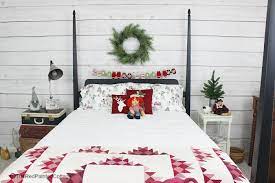 Decorate with me | guest bedroom christmas decor 2019. Christmas In The Guest Bedroom The Red Painted Cottage