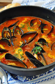 While chef ed's is a more old world red sauce version, my seafood stew has more of a soup consistency made in a big stock pot which chloe has been known. One Pot Spicy Spanish Seafood Stew Seafoodstew One Pot Spicy Spanish Seafood Stew Recipe Spain On A Fork Seafood Stew Recipes Seafood Stew Seafood Soup