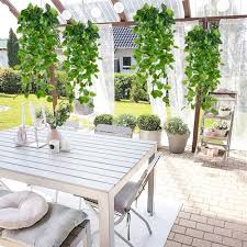Maybe you would like to learn more about one of these? No Basket Whonline 4pcs Artificial Hanging Plants Fake Ivy Vine For Wall Home Porch Garden Wedding Garland Outside Hanging Decoration Artificial Plants Greenery Home Kitchen Fcteutonia05 De