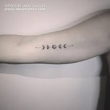 Phases Of The Moon Tattoo On Right Bicep By Sarah Gaugler