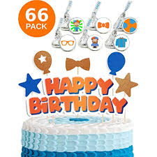 Vivicraft happy birthday cake topper for blippi cake decoration, glitter birthday cake topper for girls boys blippi theme party, happy birthday blue and orange cake topper for kids birthday decor (6.7''x4.64'') 5.0 out of 5 stars 5. Buy Blippi Party Supplies Blippi Cake Toppers 60 Free Blippi Stickers Blippi Birthday Party Decorations Blippi Party Pack Blippi Birthday Party Supplies Blippy Party Decorations Blippi Cake Online In Thailand B07y8qkg1q