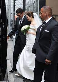 Emmy Rossum Stuns In Carolina Herrera Gown As She Marries Sam Esmail Celebrity Wedding Photos Emmy Rossum Wedding Wedding Movies